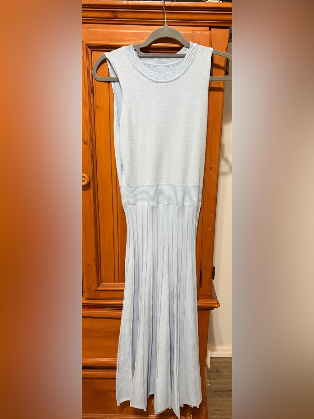 Light Blue Midi Dress